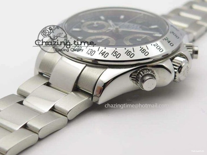 JF Sec@9 Bracelet Edition On Daytona A7750 Dial SS 116520 Black 0314